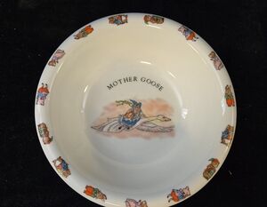 Shafford Mother Goose Vintage Baby Bowl Nursery Dish